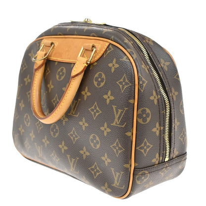 Louis Vuitton Trouville Handbag Monogram Canvas, BROWN, LEATHER, Handbag