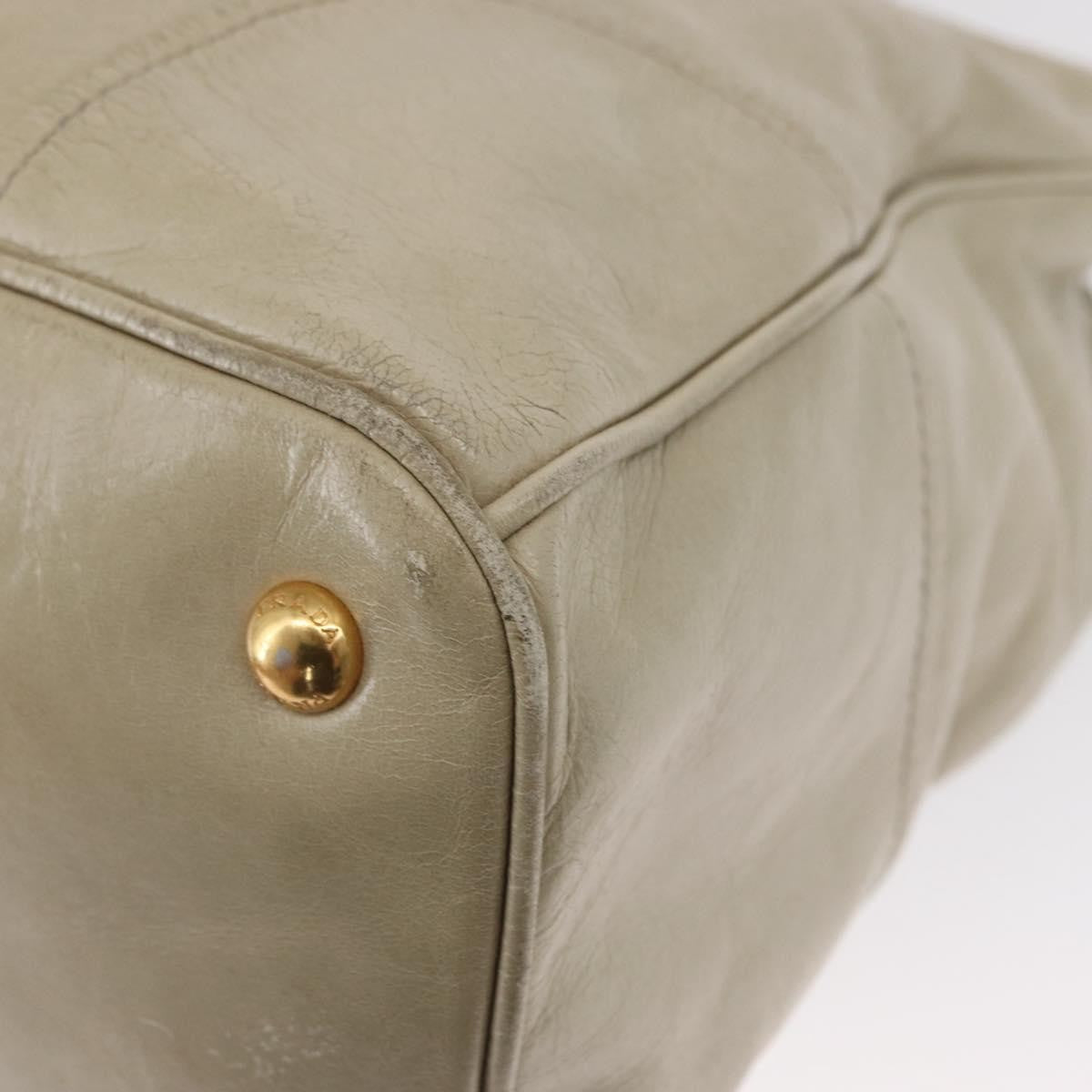 Prada Tote Vitello Daino Vitello Daino, BEIGE, LEATHER, Handbag