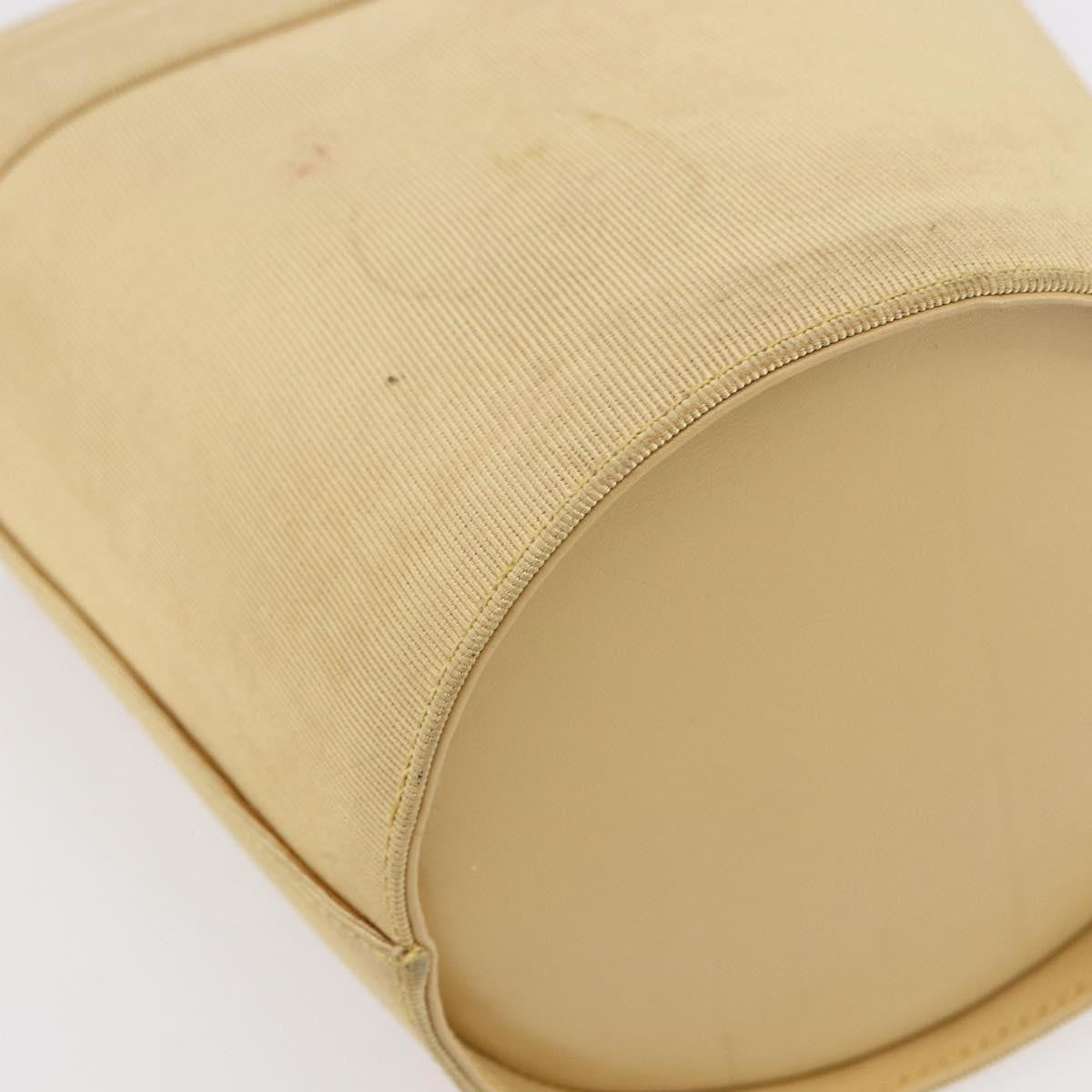 Salvatore Ferragamo Vala Handbag Canvas, YELLOW, CANVAS, Handbag