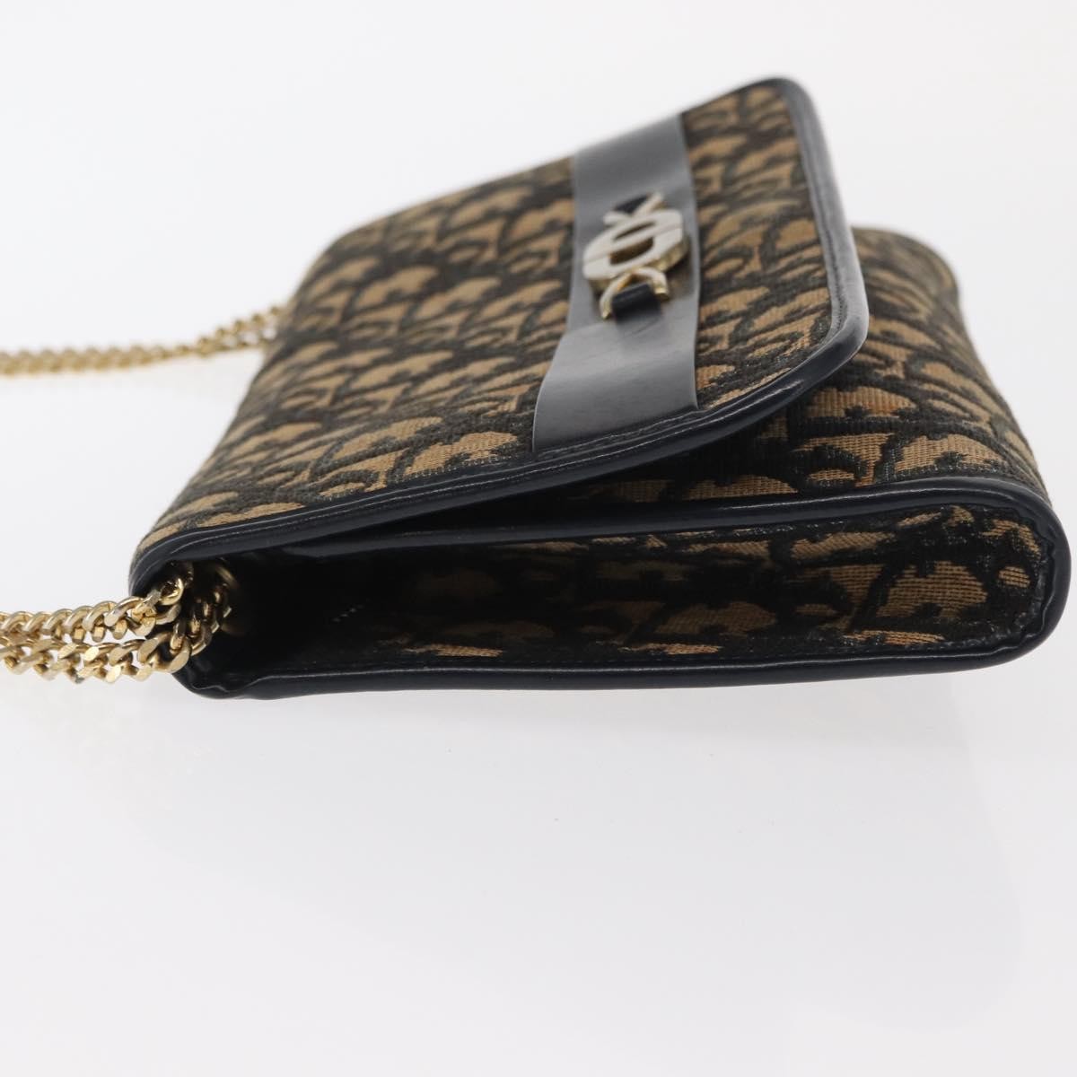 Christian Dior Vintage CD trotter Shoulder bag Canvas, NAVY, CANVAS, Shoulder bag