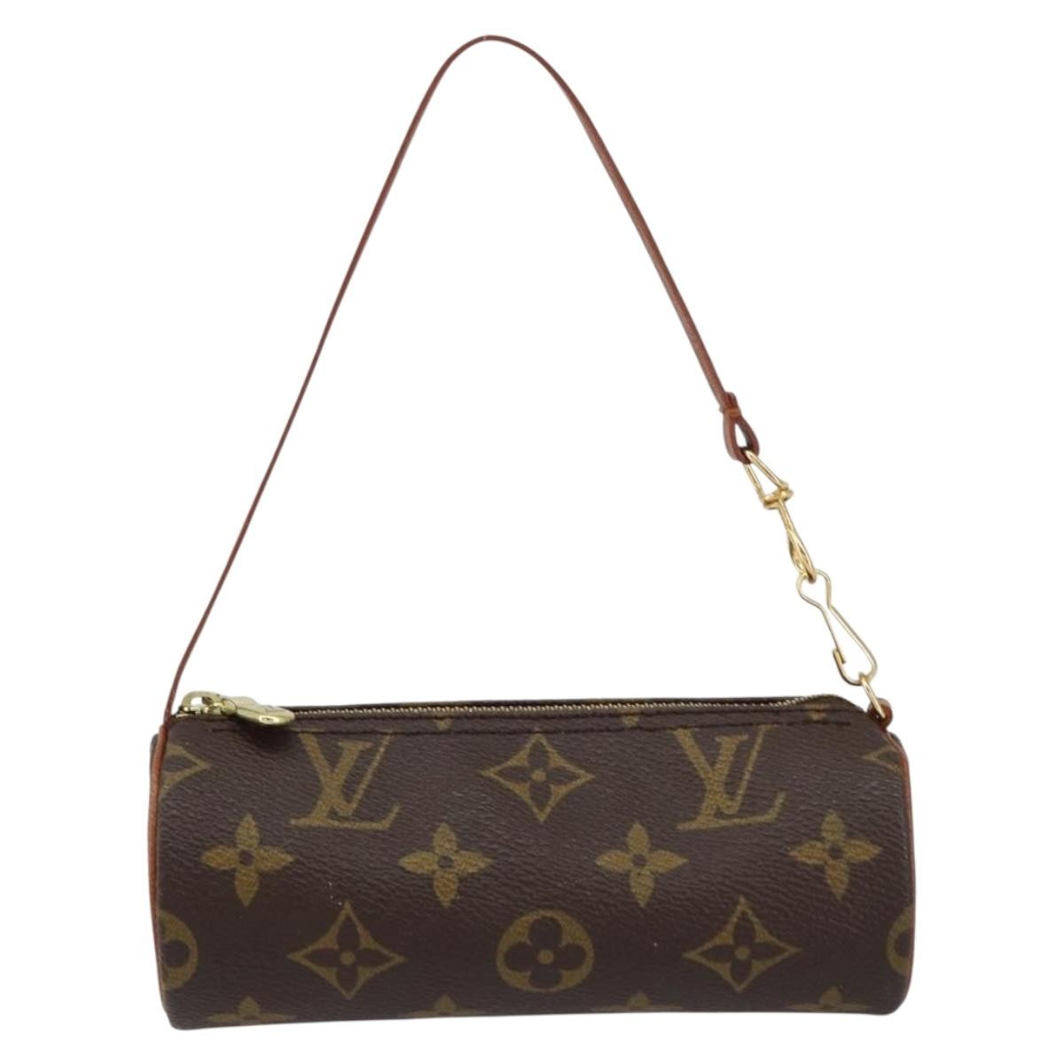 Louis Vuitton Papillon Pochette Monogram Canvas, BROWN, CANVAS, Clutche & pouche
