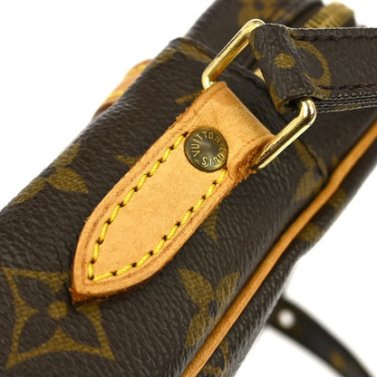 Louis Vuitton Danube Handbag Monogram Canvas, BROWN, CANVAS, Shoulder bag