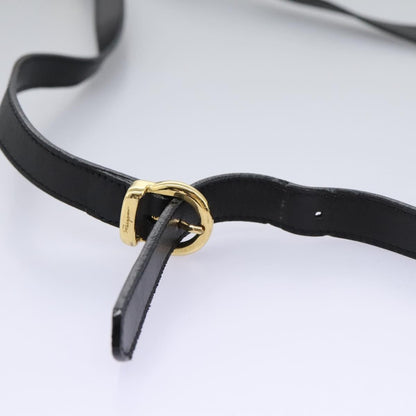 Salvatore Ferragamo Vintage Shoulder Bag Leather, BLACK, LEATHER, Shoulder bag