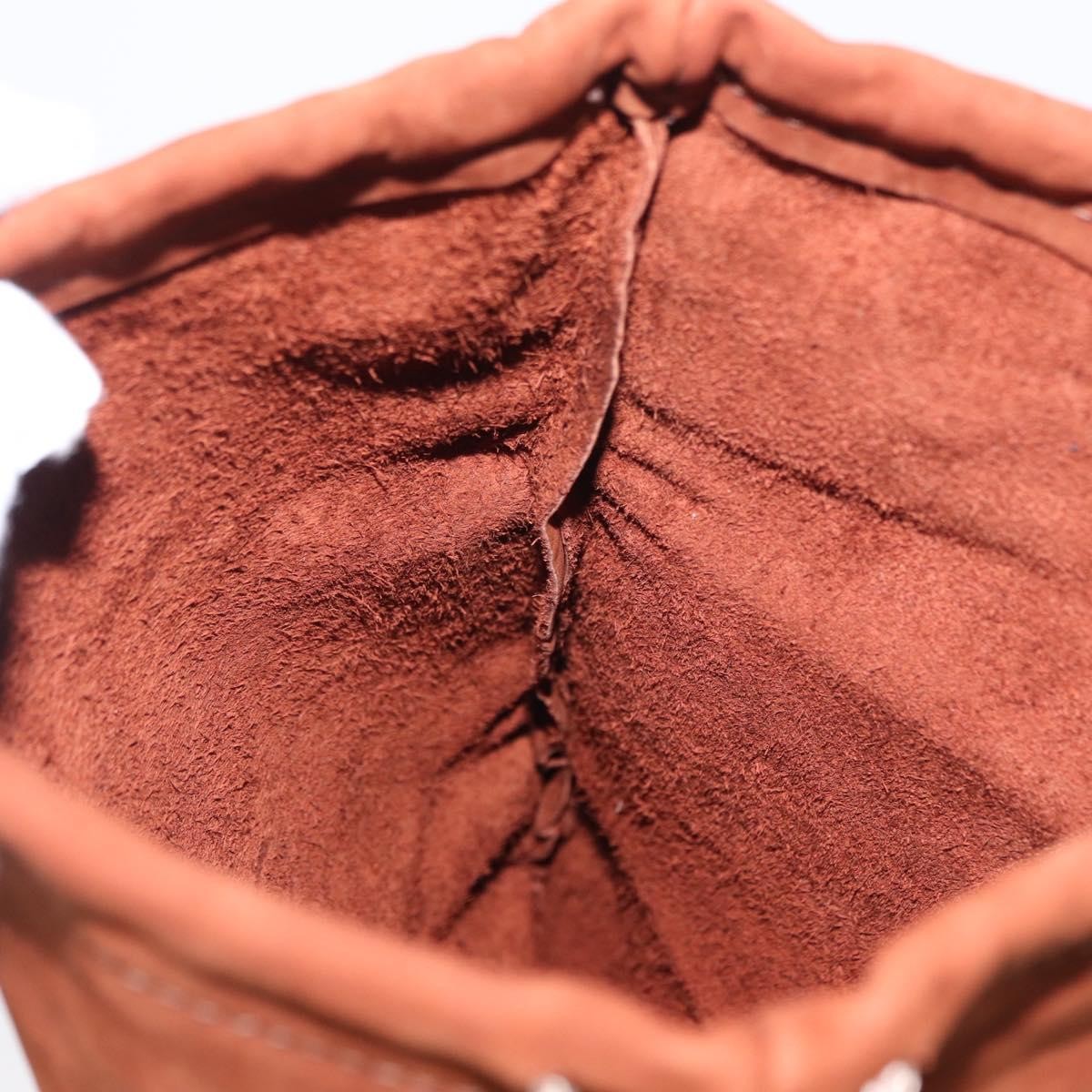 Gucci Pochette Suede, BROWN, SUEDE, Clutche & pouche