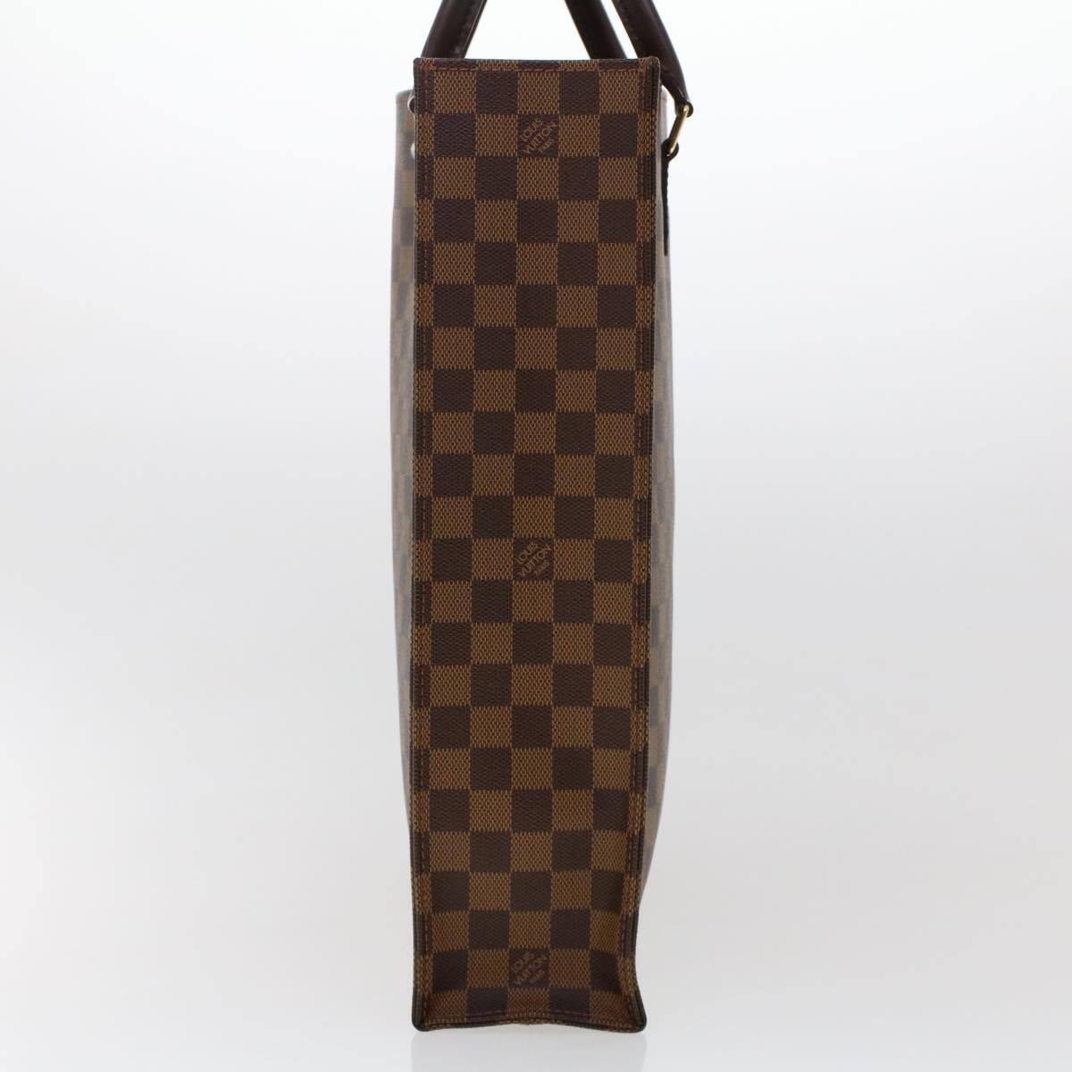 Louis Vuitton Sac Plat Bag Damier, BROWN, CANVAS, Handbag