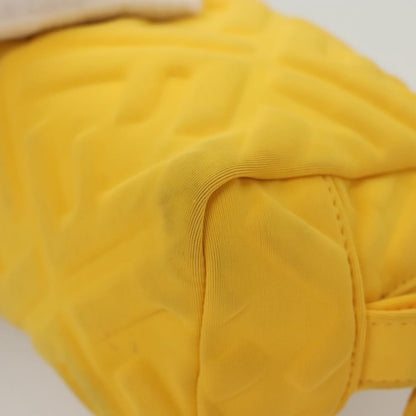 Fendi Vintage Toiletry Pouch Nylon, YELLOW, NYLON, Clutche & pouche