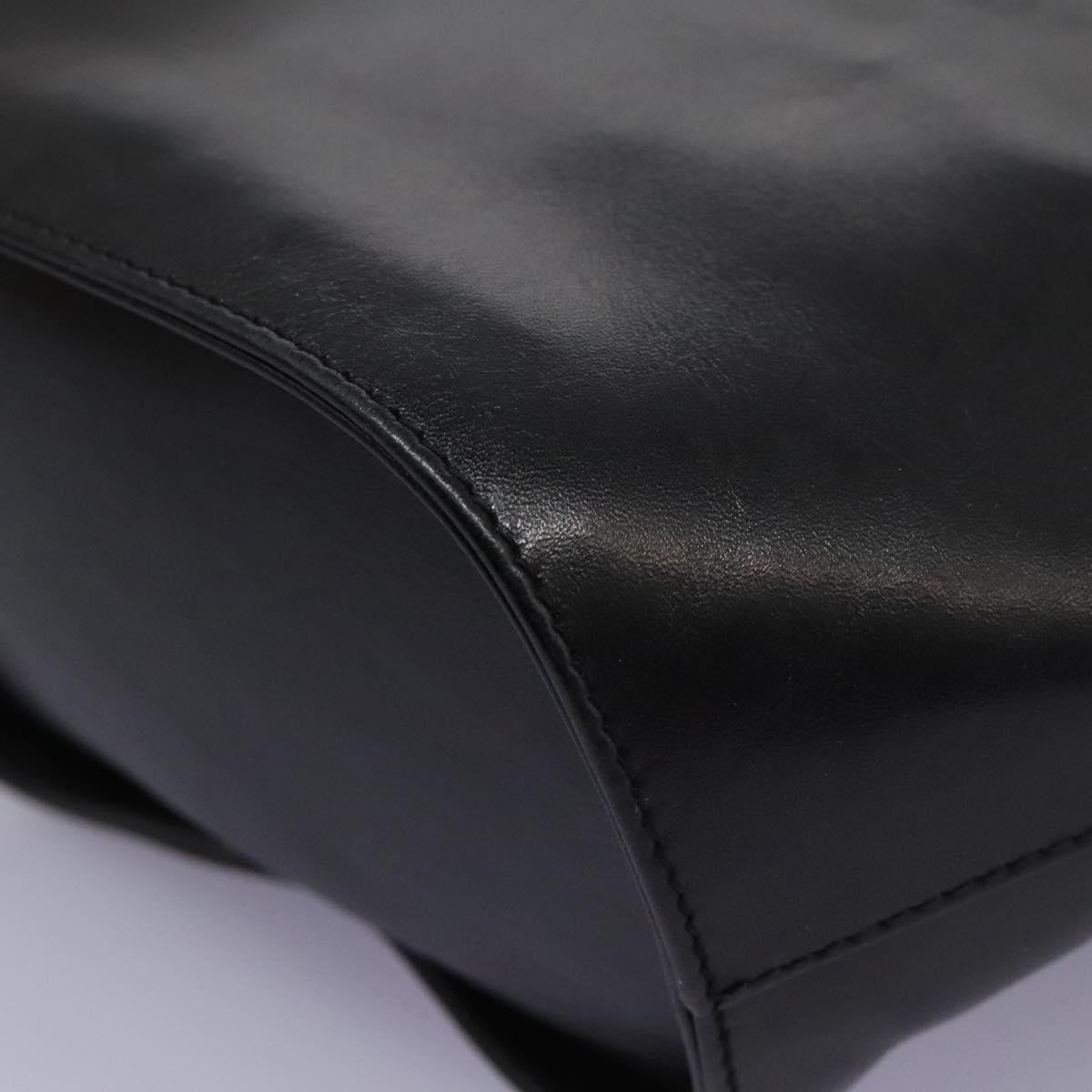 Salvatore Ferragamo Vintage Shoulder Bag Leather, BLACK, LEATHER, Shoulder bag