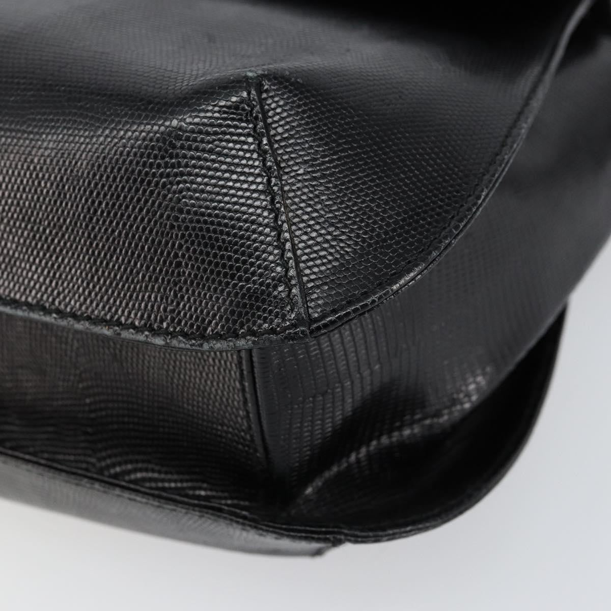 Salvatore Ferragamo Vintage Handbag Leather, BLACK, LEATHER, Handbag