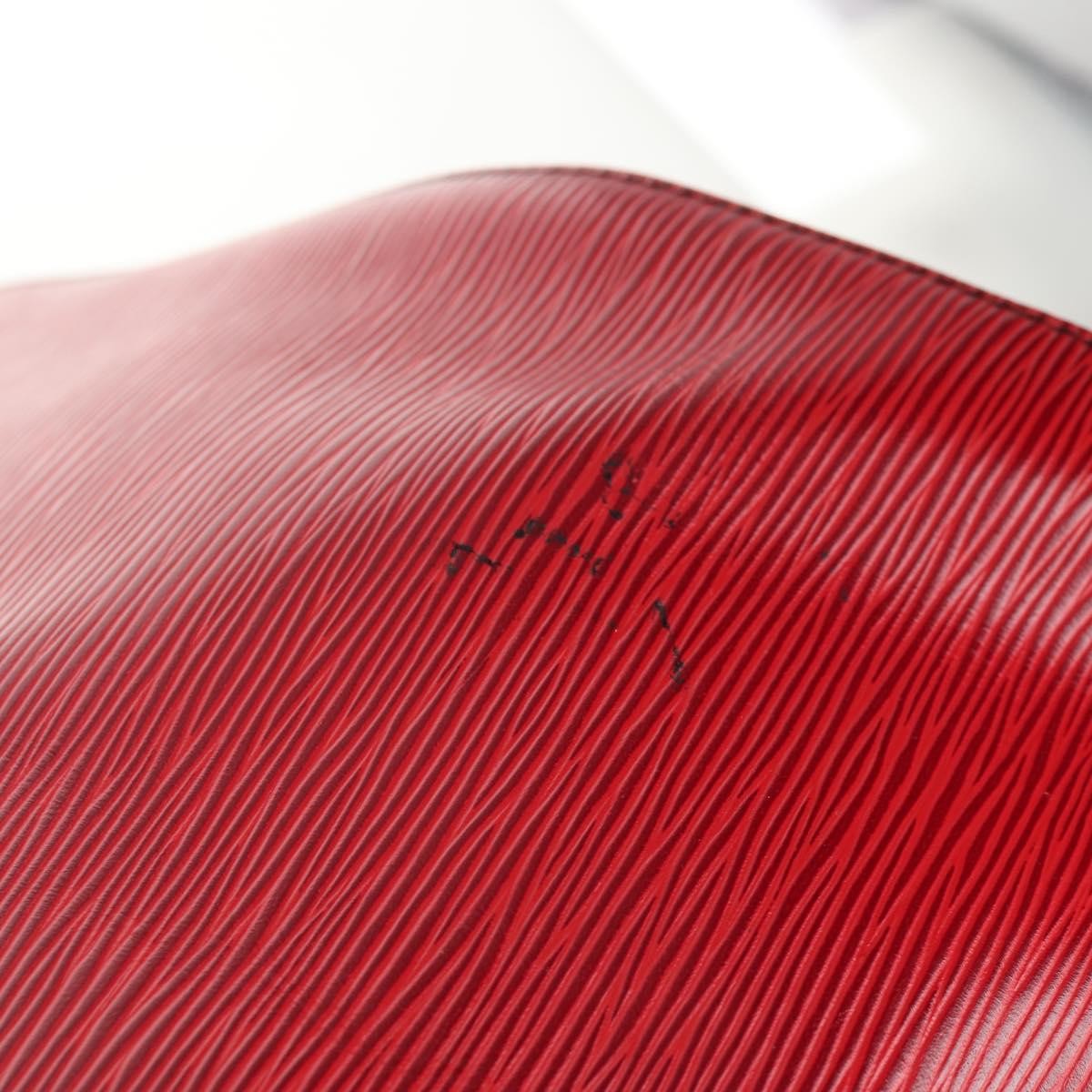 Louis Vuitton Keepall Bag Epi Leather, RED, LEATHER, Travel bag