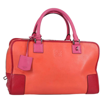 Loewe Amazona Bag Leather, ORANGE, LEATHER, Handbag