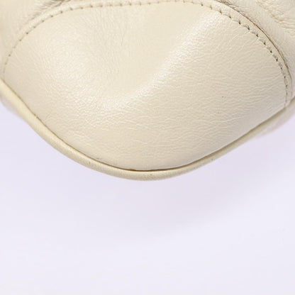 Salvatore Ferragamo Marisa Satchel Leather, WHITE, LEATHER, Handbag
