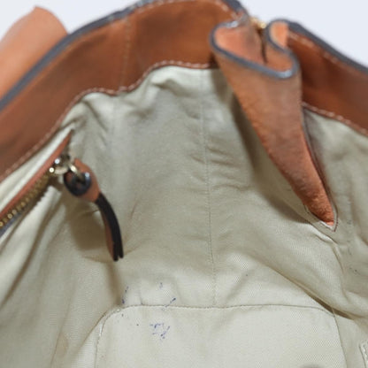 Chloe Faye Backpack Leather and Suede, BROWN, SUEDE, Backpack