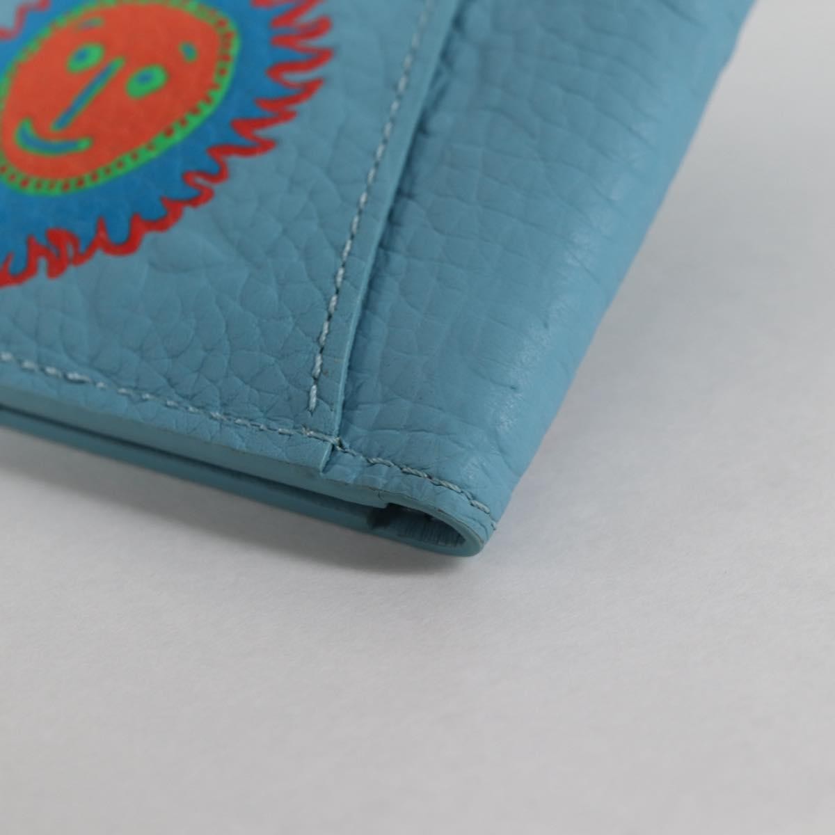 Louis Vuitton pocket organizer Leather, BLUE, LEATHER, Card Holders