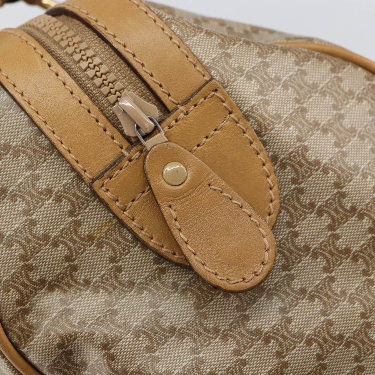 Celine Macadam Handbag Macadam with leather, BEIGE, PVC, Handbag