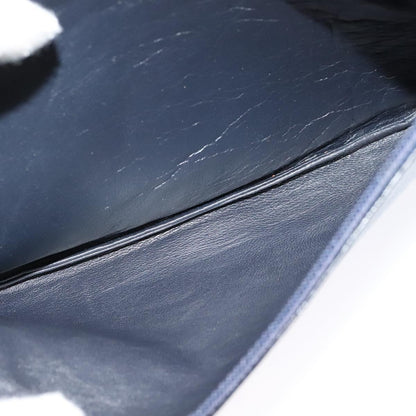 Celine Shoulder Bag Leather, NAVY, LEATHER, Shoulder bag