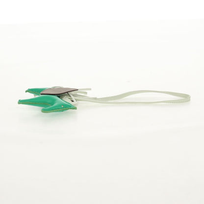 Hermes Pegase Rodeo Bag Charm Leather, GREEN, LEATHER, Charms and Keychains