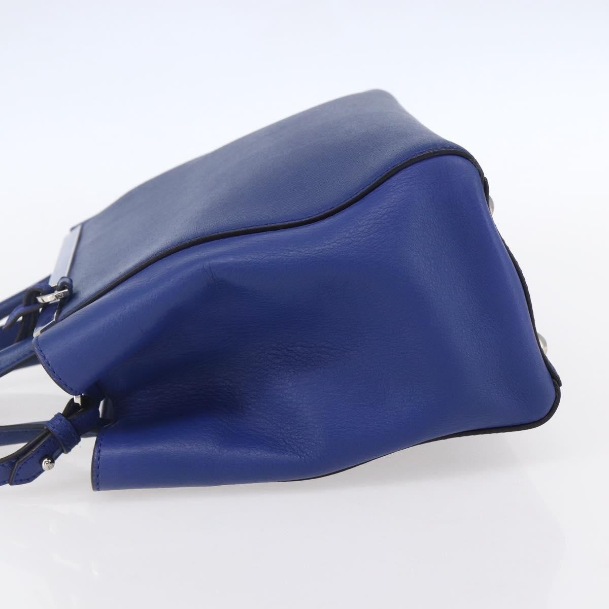 Fendi 2Jours Bag Leather, BLUE, LEATHER, Handbag