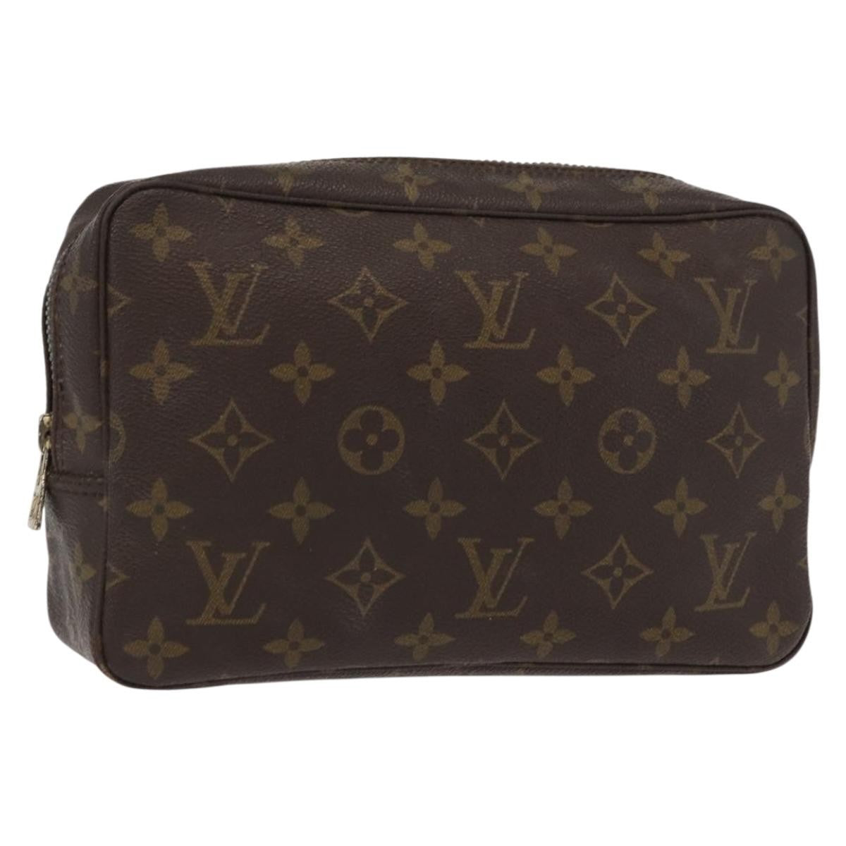 Louis Vuitton Trousse Toiletry Pouch Monogram Canvas, BROWN, CANVAS, Toiletry Case