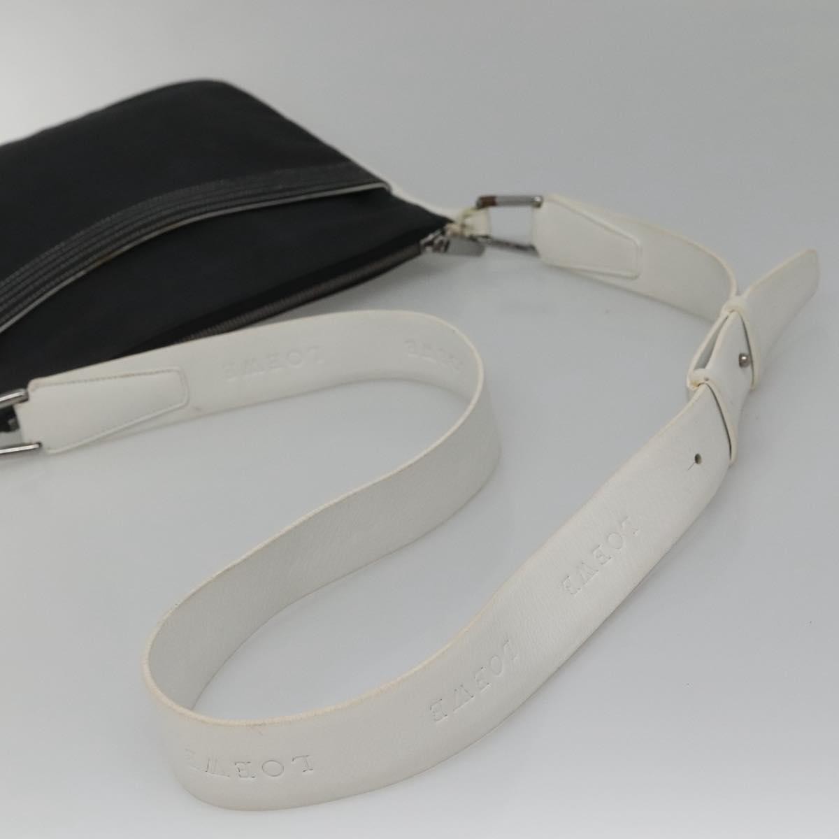 Loewe Anagram Shoulder Bag Leather, BLACK, LEATHER, Shoulder bag