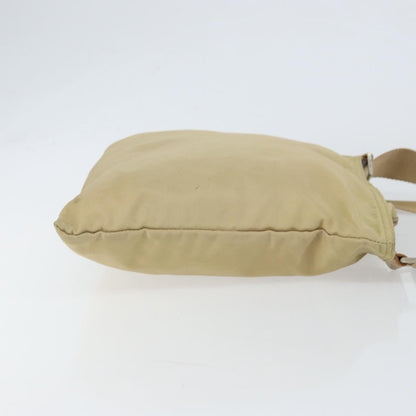 Prada Flat Messenger Bag Tessuto, BEIGE, NYLON, Shoulder bag