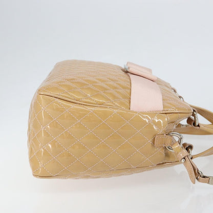 Salvatore Ferragamo Vala Handbag Patent leather, BEIGE, PATENT_LEATHER, Handbag