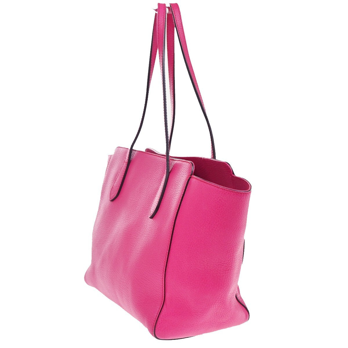 Gucci Swing Tote Leather, PINK, LEATHER, Tote bag