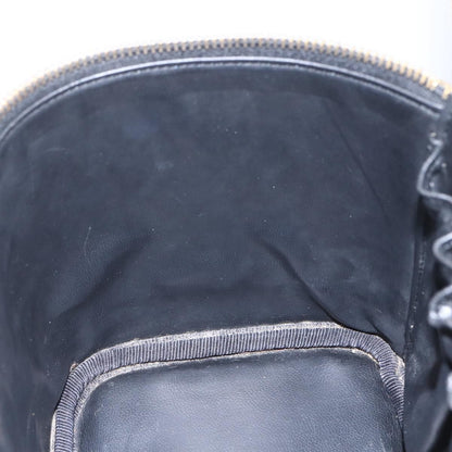 Chanel Vintage Timeless Cosmetic Case Caviar, BLACK, LEATHER, Clutche & pouche