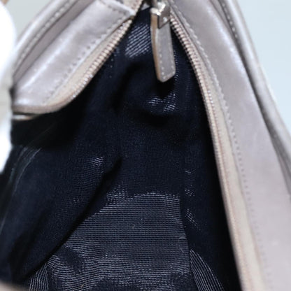 Salvatore Ferragamo Gancini Shoulder Bag Canvas, GRAY, CANVAS, Shoulder bag