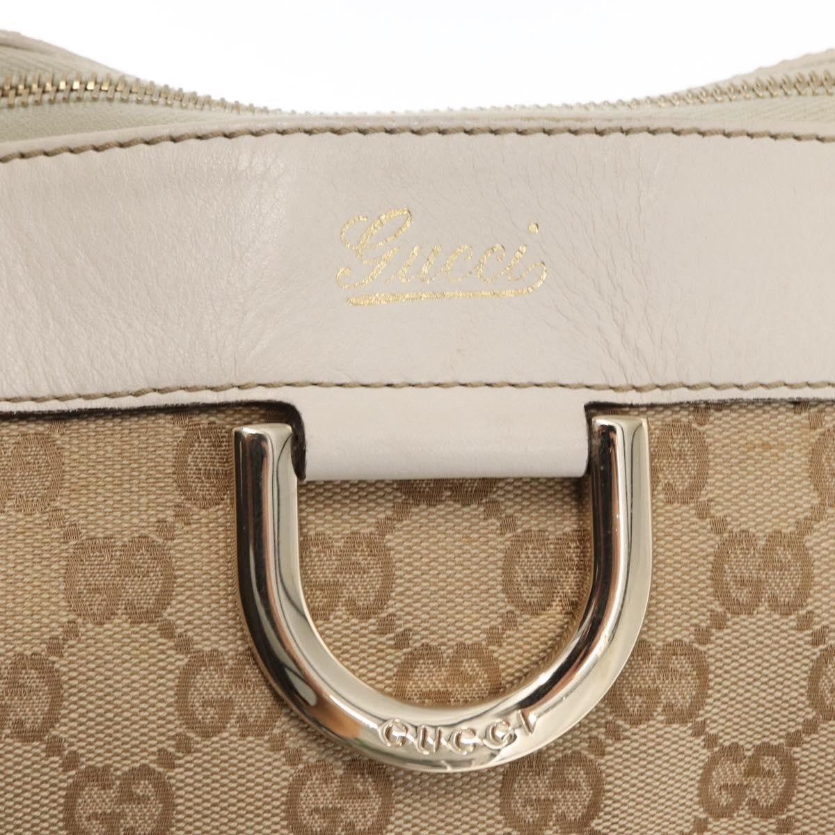 Gucci D Ring Tote GG Canvas, BEIGE, CANVAS, Tote bag