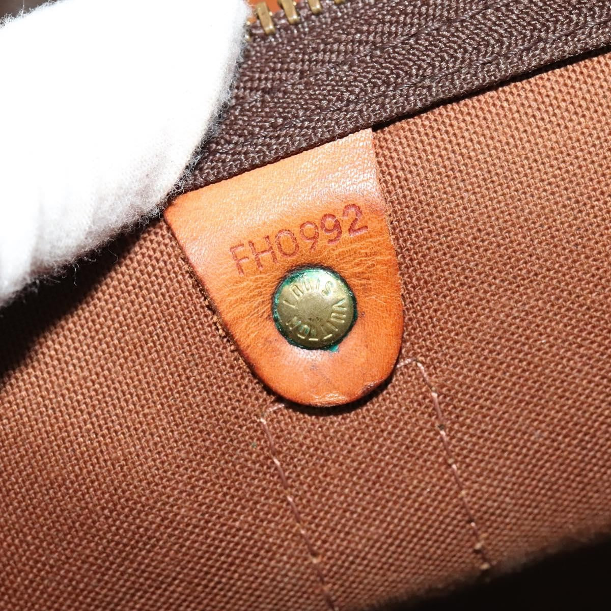 Louis Vuitton Keepall Bandouliere Bag Monogram Canvas, BROWN, CANVAS, Travel bag