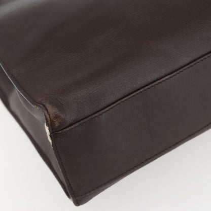 Gucci Vintage Handbag Leather, BROWN, LEATHER, Handbag