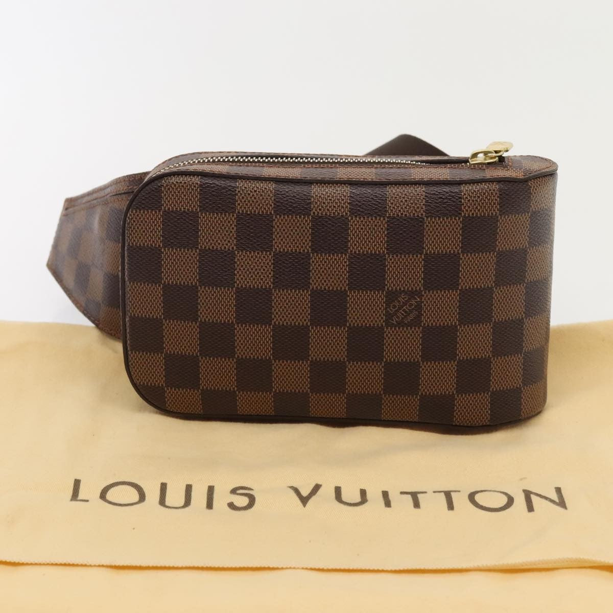 Louis Vuitton Geronimos Waist Bag Damier, BROWN, CANVAS, Shoulder bag