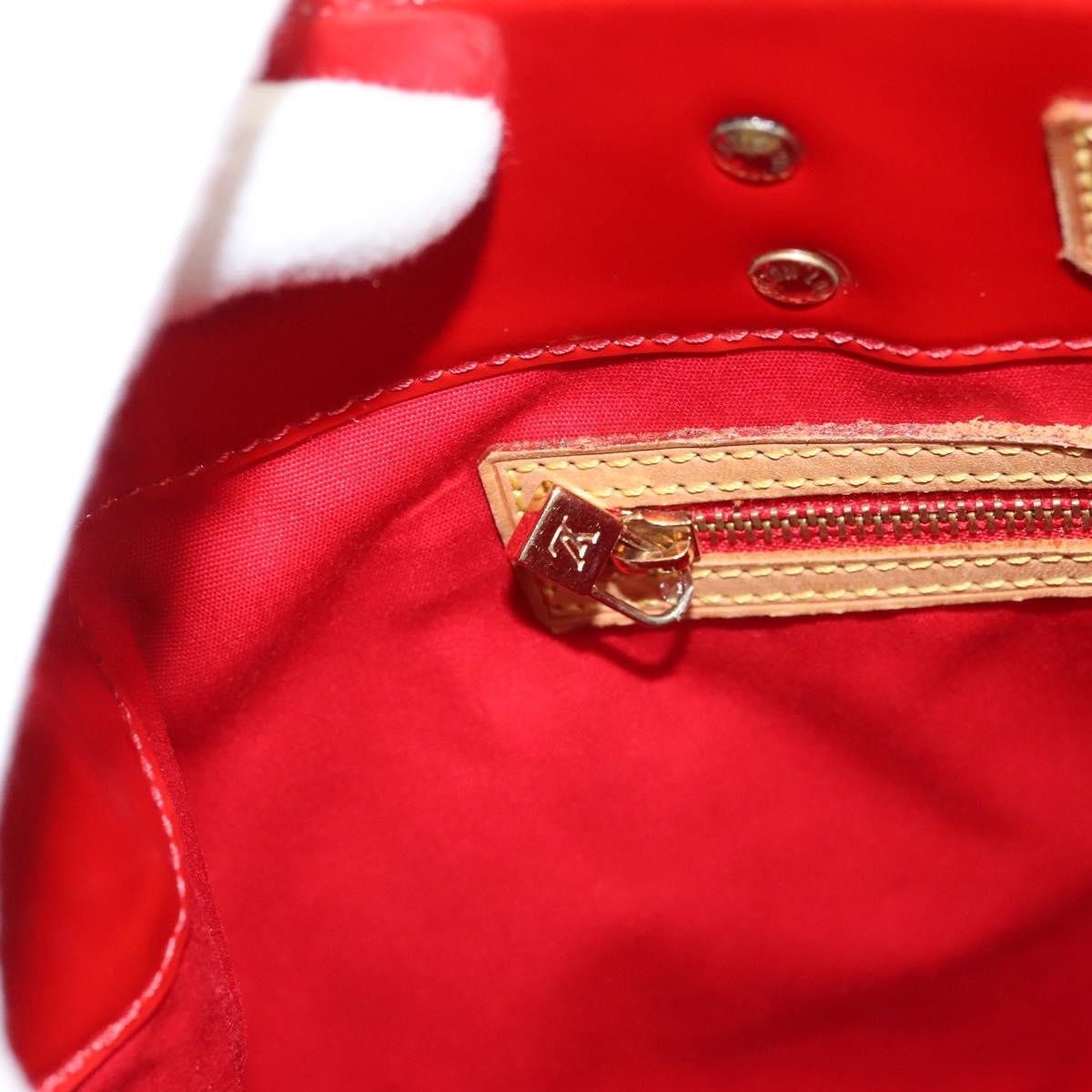 Louis Vuitton Reade Handbag Monogram Vernis, RED, PATENT_LEATHER, Handbag