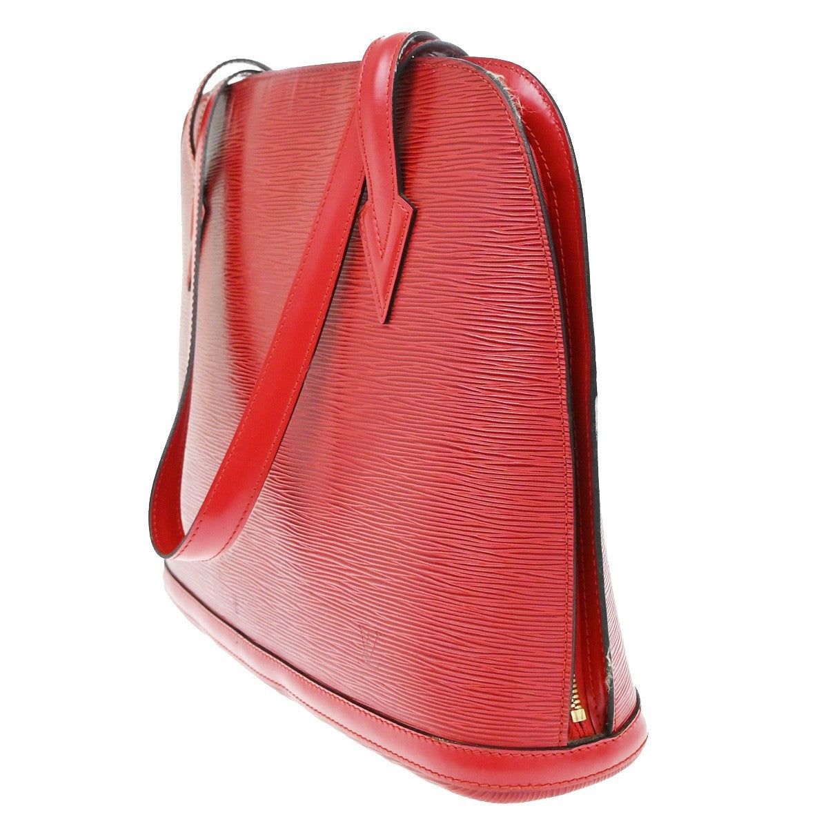 Louis Vuitton Lussac Handbag Epi Leather, RED, LEATHER, Shoulder bag