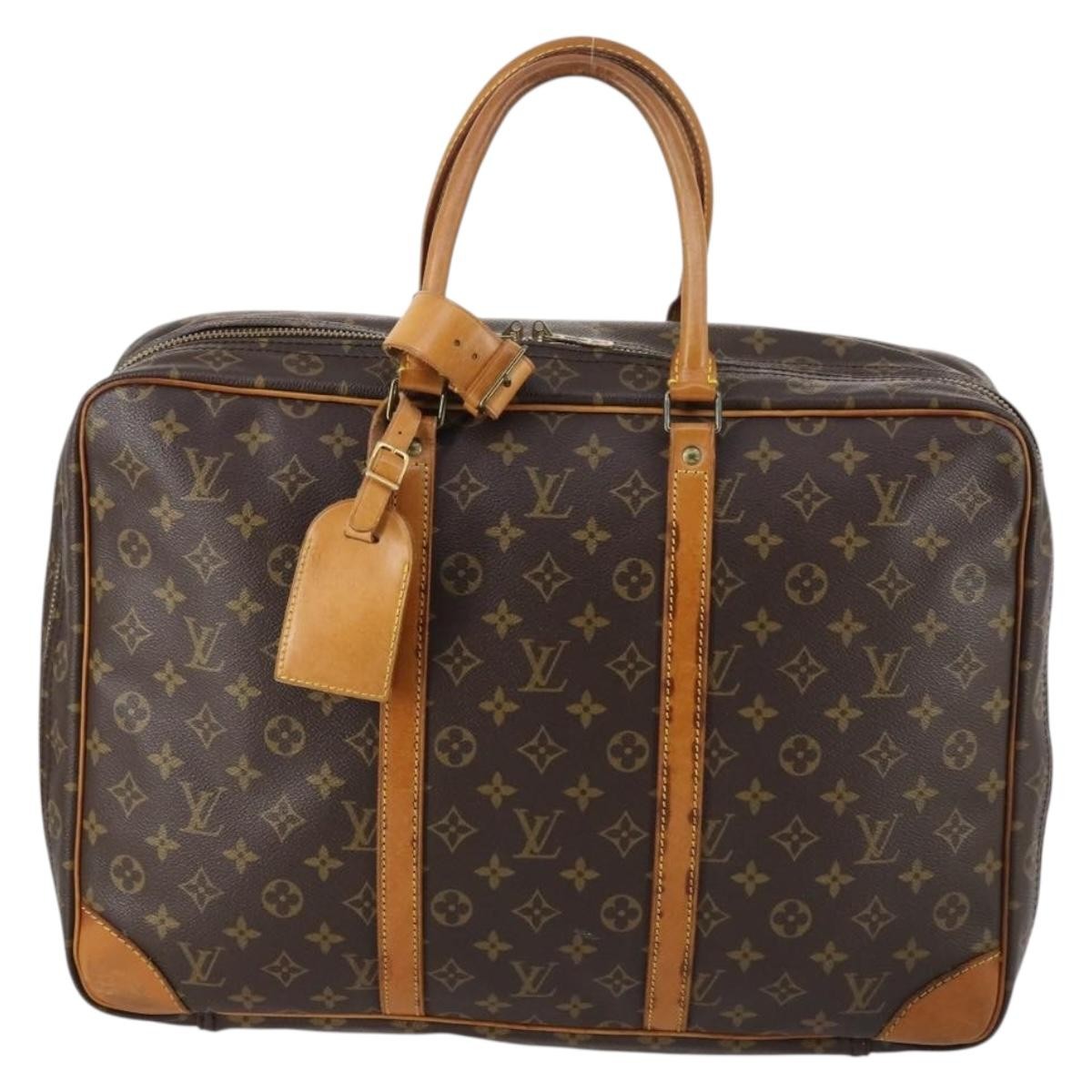 Louis Vuitton Sirius Handbag Monogram Canvas, BROWN, CANVAS, Travel bag