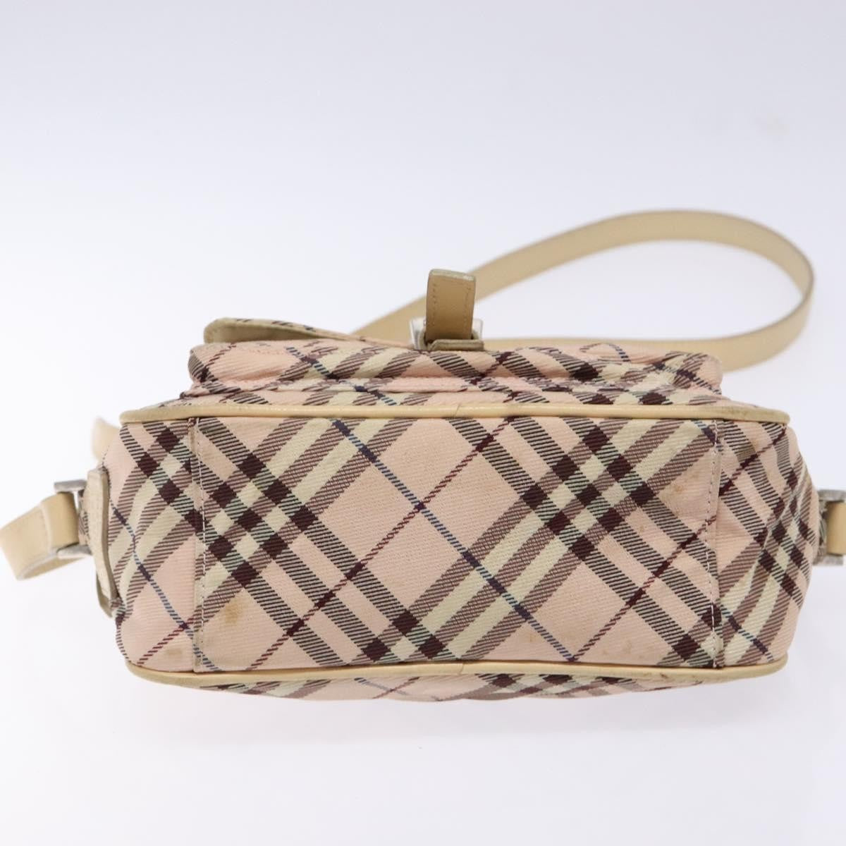 Burberry Nova Check Blue Label Nylon, PINK, NYLON, Shoulder bag