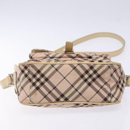 Burberry Nova Check Blue Label Nylon, PINK, NYLON, Shoulder bag