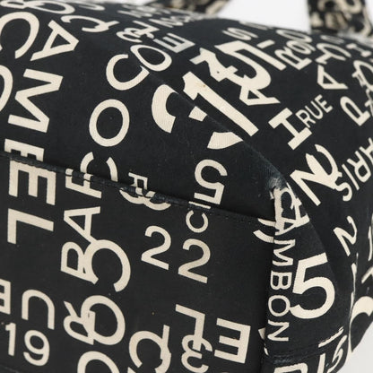 Chanel 31 Rue Cambon Beach Zip Tote Printed Canvas, BLACK, CANVAS, Tote bag