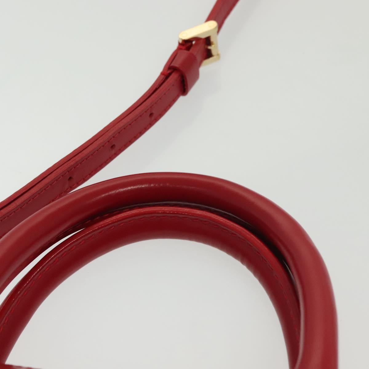 Louis Vuitton Danura Handbag Epi, RED, LEATHER, Handbag