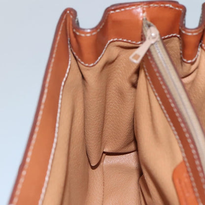 Celine Vintage Convertible Top Handle Bag Macadam Coated Canvas, BROWN, CANVAS, Handbag