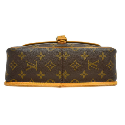 Louis Vuitton Sologne Handbag Monogram Canvas, Brown, Canvas, Shoulder Bag