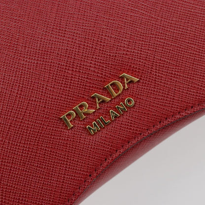 Prada Sidonie Top Handle Bag Saffiano Leather, Red, Leather, Handbag