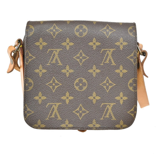 Louis Vuitton Cartouchiere Handbag Monogram Canvas, BROWN, CANVAS, Handbag
