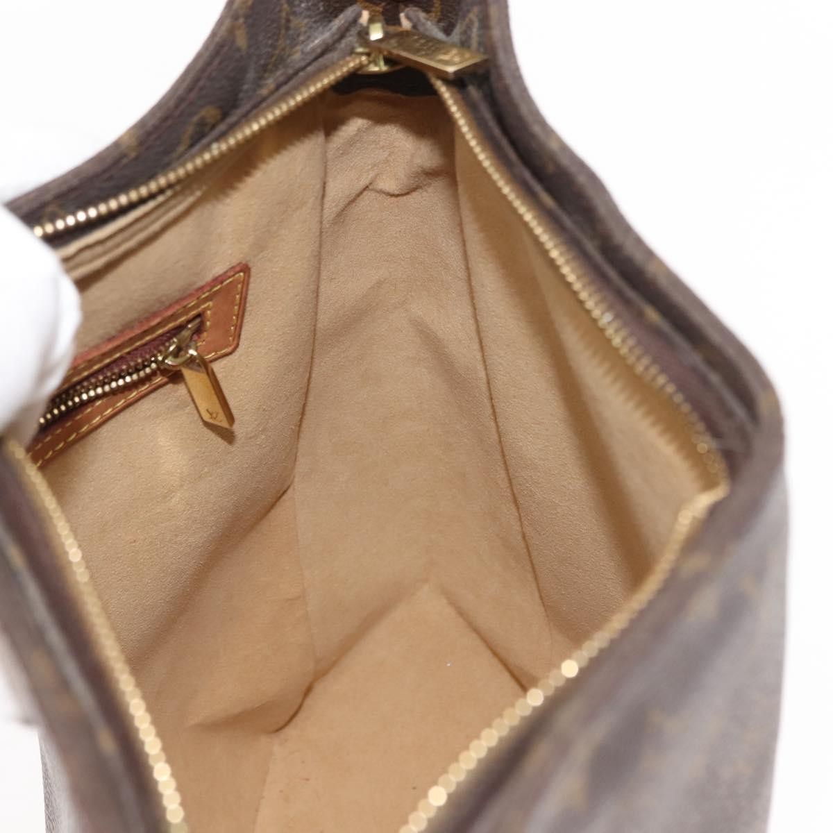 Louis Vuitton Looping Handbag Monogram Canvas, BROWN, CANVAS, Shoulder bag