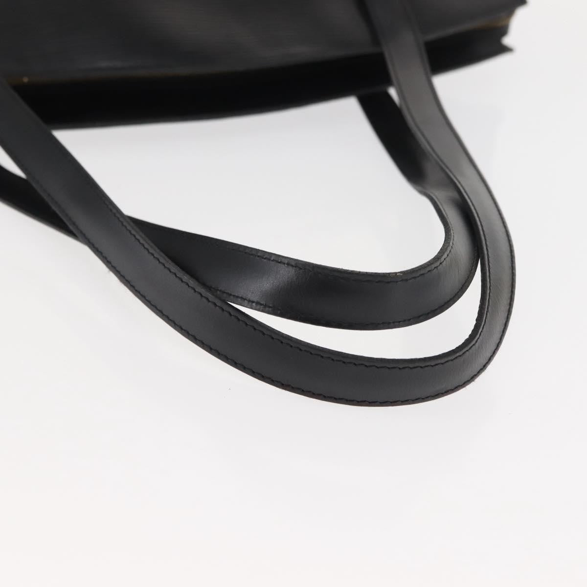 Louis Vuitton Saint Jacques Handbag Epi Leather, BLACK, LEATHER, Shoulder bag