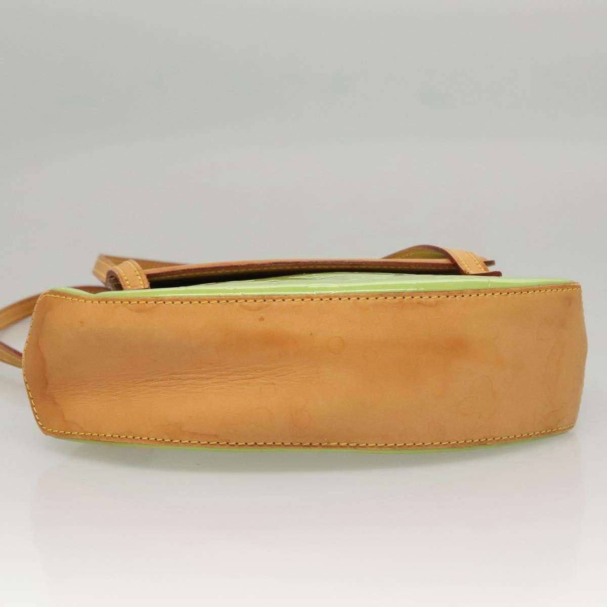 Louis Vuitton Biscayne Bay Handbag Monogram Vernis, GREEN, PATENT_LEATHER, Handbag