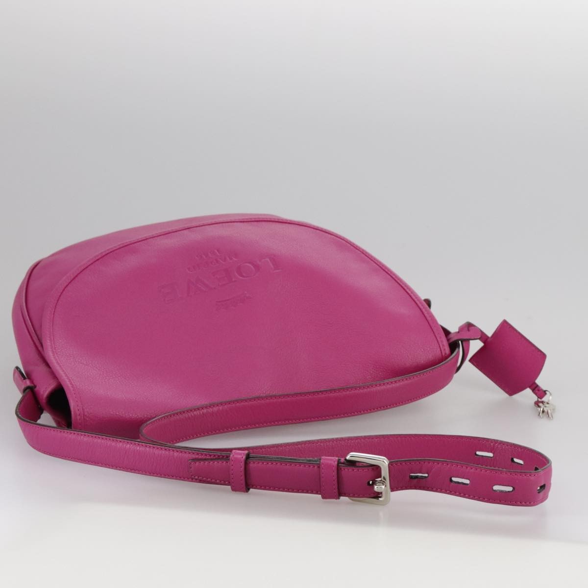 Loewe Heritage Messenger Leather, PINK, LEATHER, Shoulder bag
