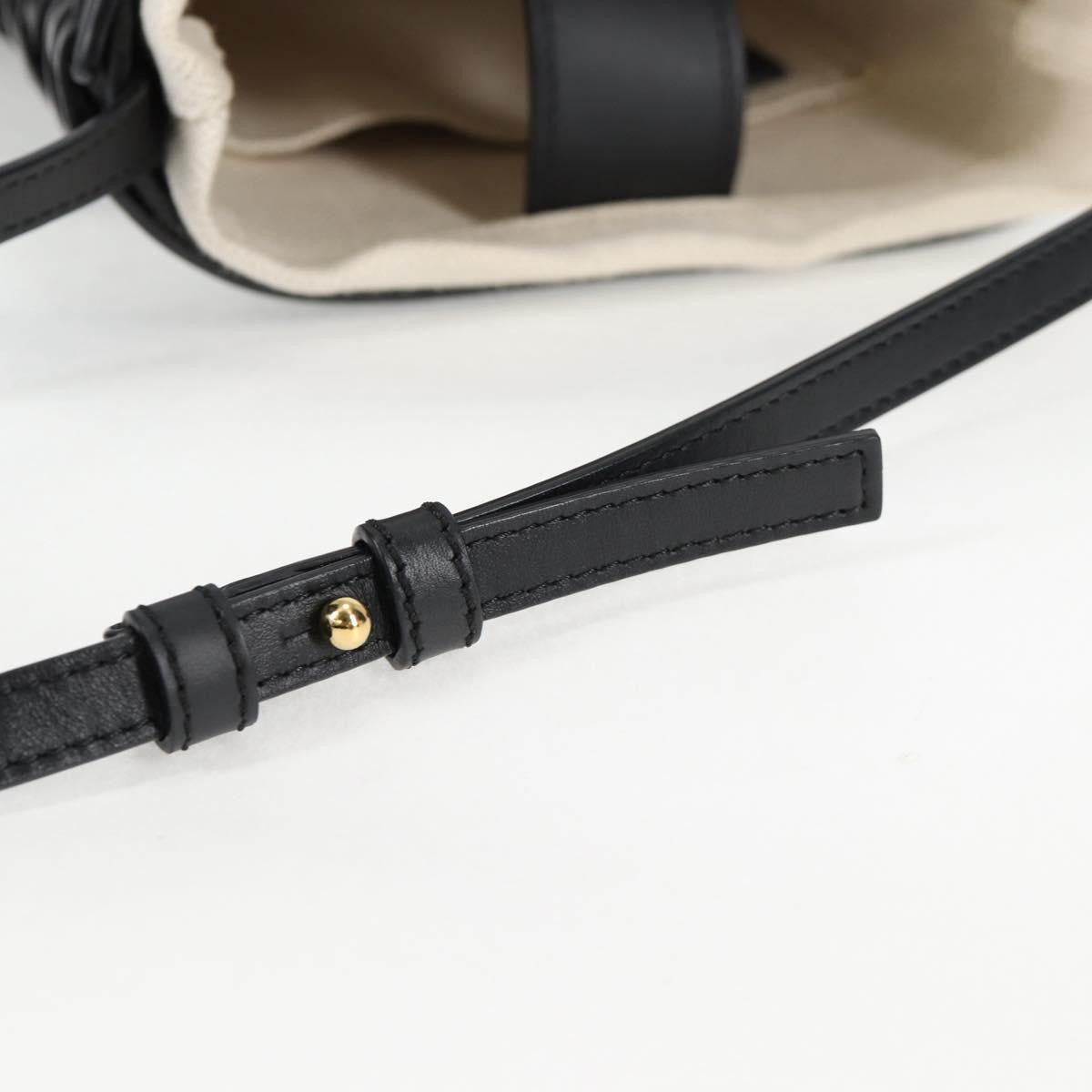 Loewe Ikebana Crossbody Bag Leather, BLACK, LEATHER, Crossbody bag