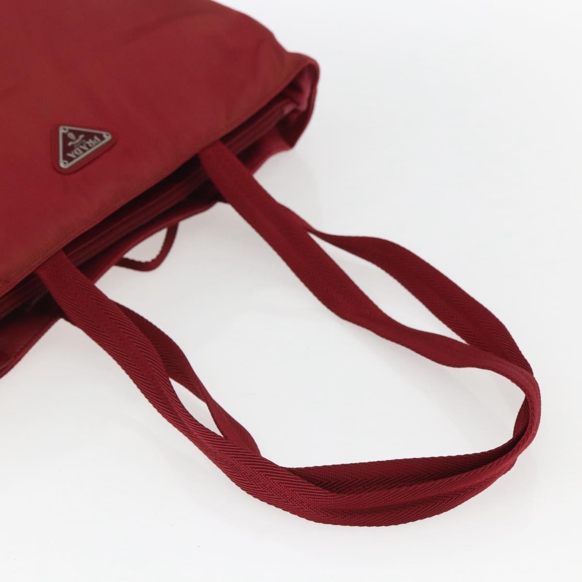 Prada Vintage Tote Tessuto, RED, NYLON, Tote bag