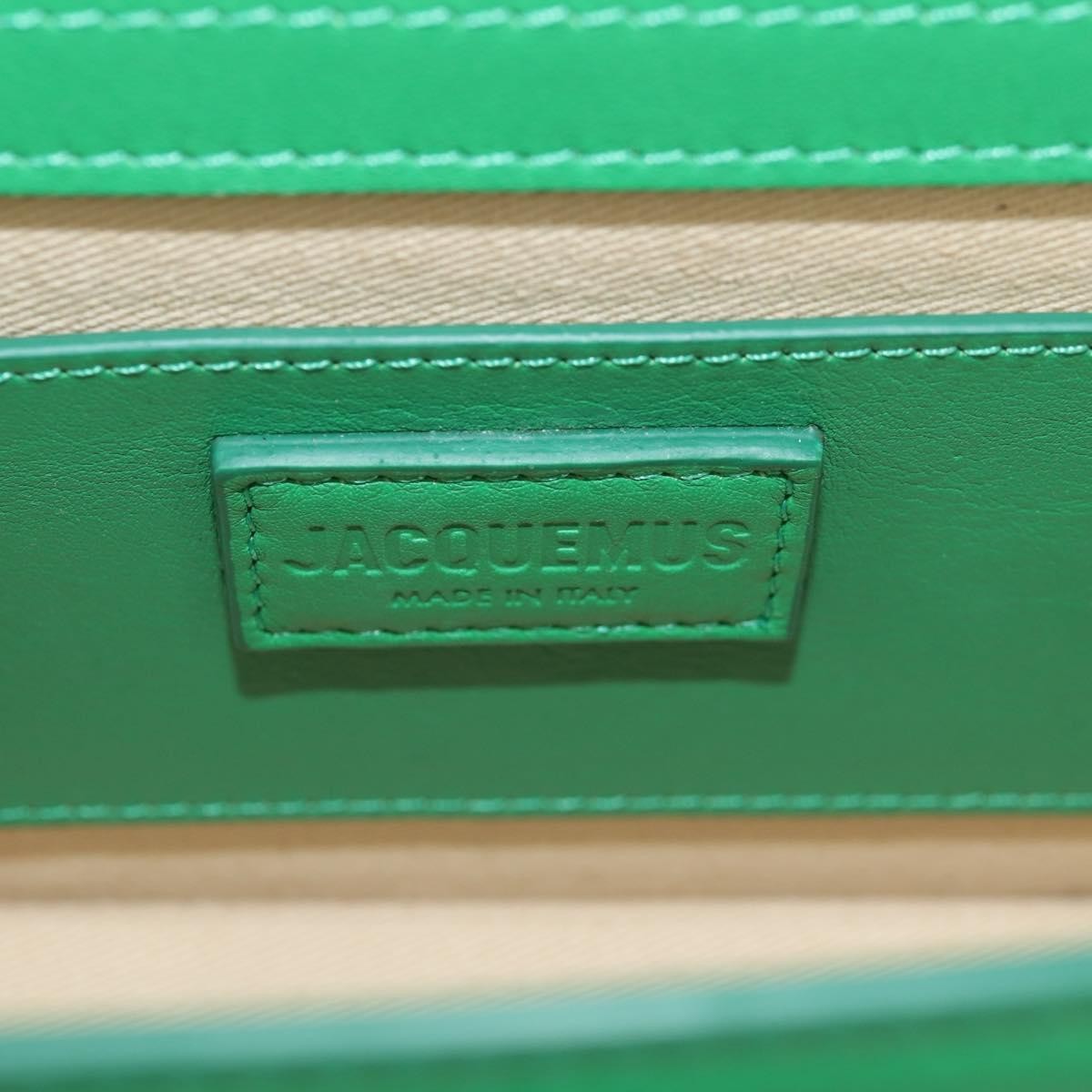 Jacquemus Le Bambinou Flap Bag Leather, GREEN, LEATHER, Handbag